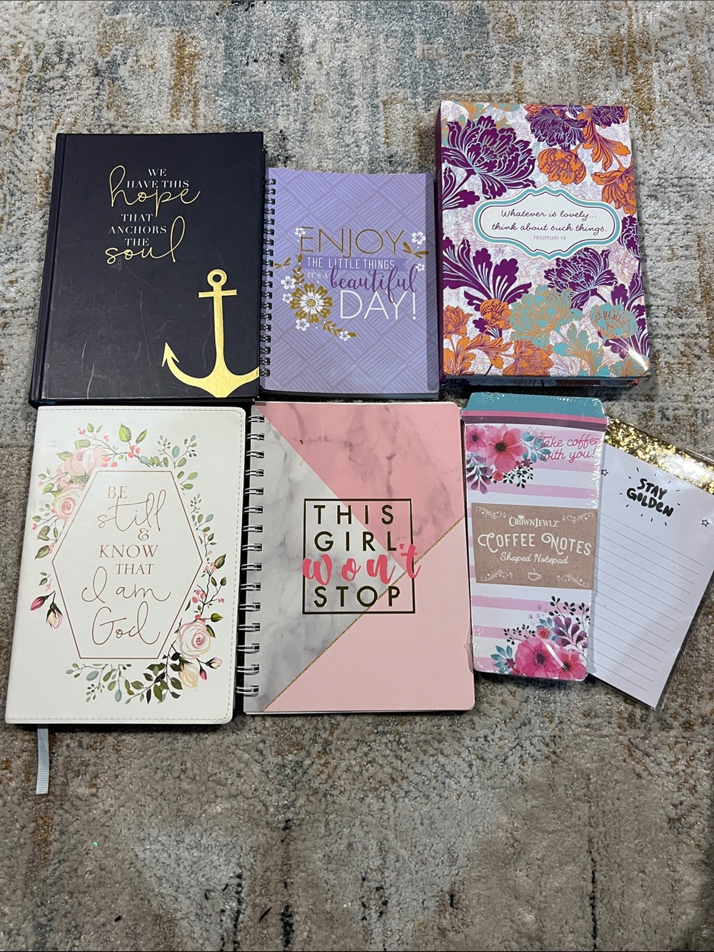 Diary lot and notepads religious